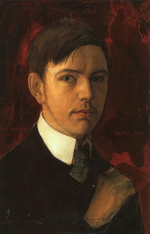 August Macke Self Portrait  ssss